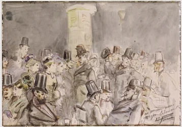 Un boulevard parisien, 1880